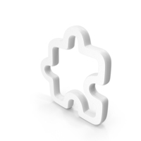 Puzzle Symbol White PNG & PSD Images