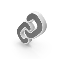 URL Chain link Symbol White PNG & PSD Images