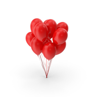 Red Balloons PNG & PSD Images