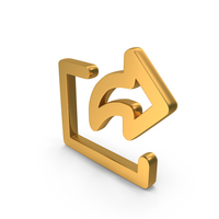 Page Share Icon Gold PNG & PSD Images