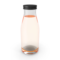 Carrot Juice Glass Bottle PNG & PSD Images