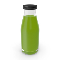 Green Juice Glass Bottle PNG & PSD Images