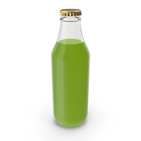 Green Juice Glass Bottle PNG & PSD Images