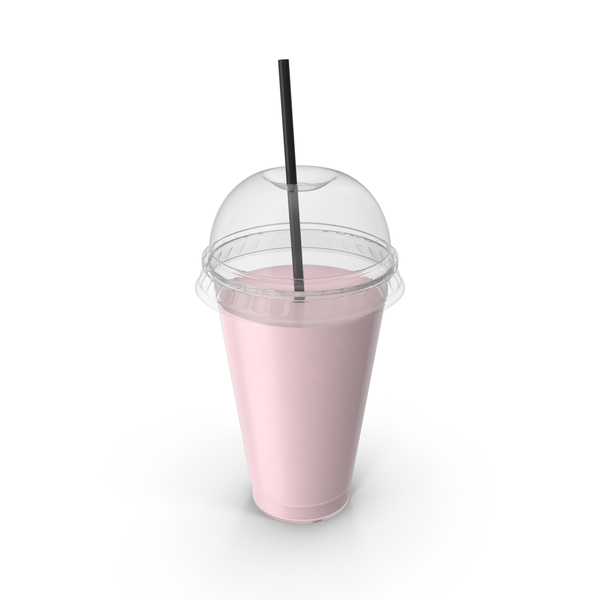 Milkshake Cup With Straw PNG & PSD Images