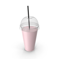 Milkshake Cup With Straw PNG & PSD Images