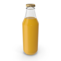 Orange Juice Glass Bottle PNG & PSD Images