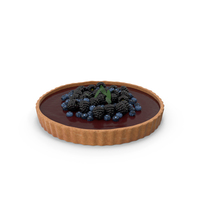 Berry Chocolate Pie PNG & PSD Images