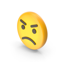 Angry Face Emoji PNG & PSD Images