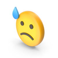 Face With Waterdrop Emoji PNG & PSD Images