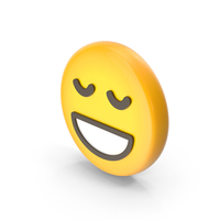 Grin With Closed Eyes Face Emoji PNG & PSD Images
