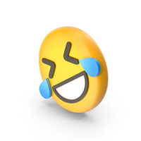 Laughing With Wet Eyes Face Emoji PNG & PSD Images