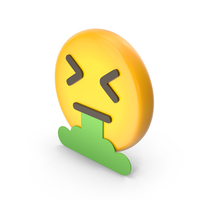Vomit Face Emoji PNG & PSD Images
