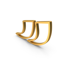 Out Line Quote Inverted Comma Icon Gold PNG & PSD Images