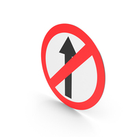 Indian Straight Ahead Prohibited Sign PNG & PSD Images