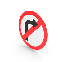 Indian Right Turn Prohibited Sign PNG & PSD Images