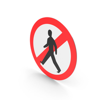 Indian Pedestrians Prohibited Sign PNG & PSD Images