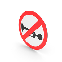 Indian Horn Prohibited Sign PNG & PSD Images