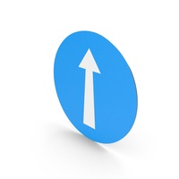 Indian Compulsory Straight Ahead Sign PNG & PSD Images