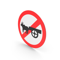 Indian Bullock Cart Prohibited Sign PNG & PSD Images