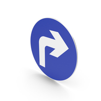 Chinese Signs Turn Right PNG & PSD Images