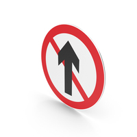 Chinese No Proceed Straight Sign PNG & PSD Images