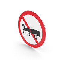 Chinese No Horse Drawn Vehicles Sign PNG & PSD Images