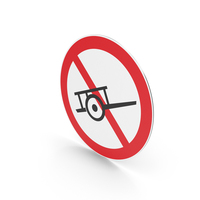 Chinese No Handcarts Sign PNG & PSD Images