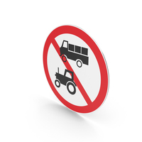 Chinese No Freight Vehicles And Tractors Sign PNG & PSD Images