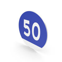 Chinese Minimum Speed Limit Sign PNG & PSD Images