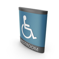 Handicap Restroom Sign PNG & PSD Images