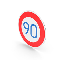 Japanese Speed Limit Sign PNG & PSD Images