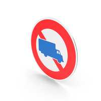 Japanese No Trucks Sign PNG & PSD Images