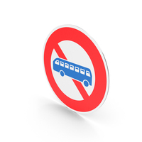 Japanese No Bus Sign PNG & PSD Images
