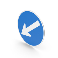 Japanese Keep Left Sign PNG & PSD Images