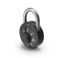 Combination Round Padlock PNG & PSD Images