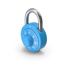 Combination Round Padlock PNG & PSD Images