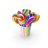 Lollipops In A Cup PNG & PSD Images