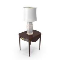 Table And Lamp Set PNG & PSD Images