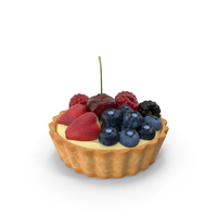 Berry Cream Tartlet PNG & PSD Images