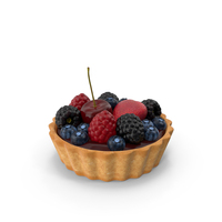 Berry Chocolate Tartlet PNG & PSD Images