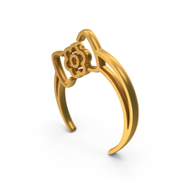 Gold Girl Flower Bow Hairband Icon PNG & PSD Images