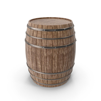 Natural Oak Wooden Barrel PNG & PSD Images