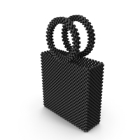 Black Beaded Bag With Round Handle PNG & PSD Images