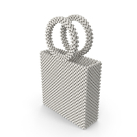 White Beaded Bag With Round Handle PNG & PSD Images