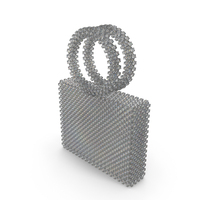 Crystal Beaded Bag With Round Handle PNG & PSD Images