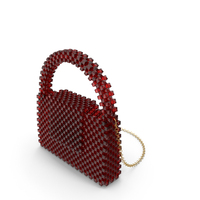 Red Crystal Bag With Chain PNG & PSD Images