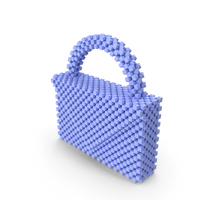 Blue Crystal Beaded Bag PNG & PSD Images