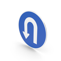 South Korean U Turn Sign PNG & PSD Images