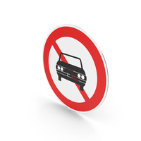 South Korean No Motor Vehicles Sign PNG & PSD Images