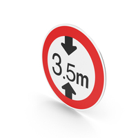 South Korean Height Limit Sign PNG & PSD Images